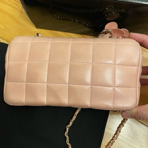 Chanel pink chocolate bar flap bag - Picture 4 of 12